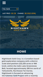 Mobile Screenshot of nighthawkgold.com
